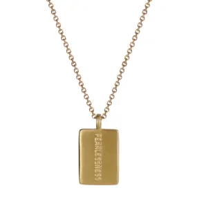 10K Gold Joyful Heart Foundation Fearlessness Tag on Chain