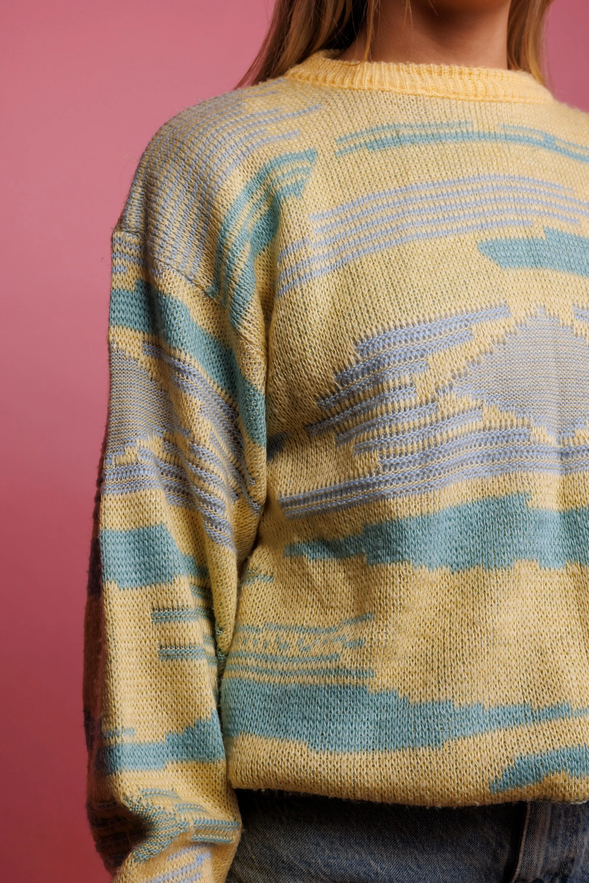 80's Pastel Knit Jumper M/L