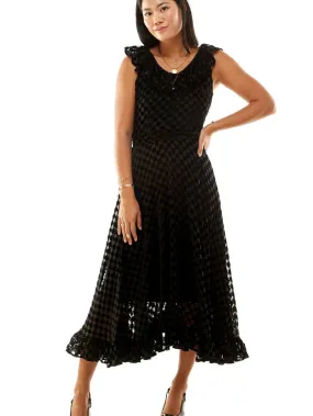 Aaliyah Dress - Check Burn Out