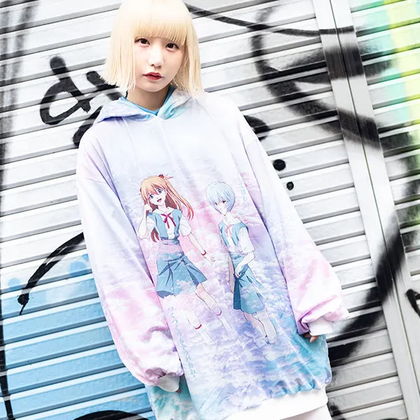 ACDC RAG Evangelion Rei Ayanami hoodie