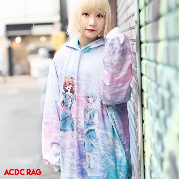 ACDC RAG Evangelion Rei Ayanami hoodie