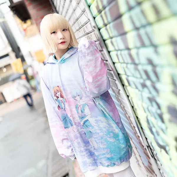 ACDC RAG Evangelion Rei Ayanami hoodie