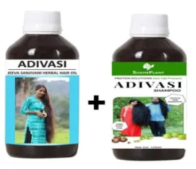 Adivasi Neelgiri Herbal Hair OIL   Adivasi Shampoo (Combo Pack) 100ml