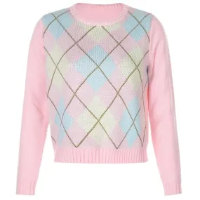 Argyle Crew Neck Jumper