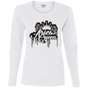 Aries Queen Ladies' Cotton LS T-Shirt