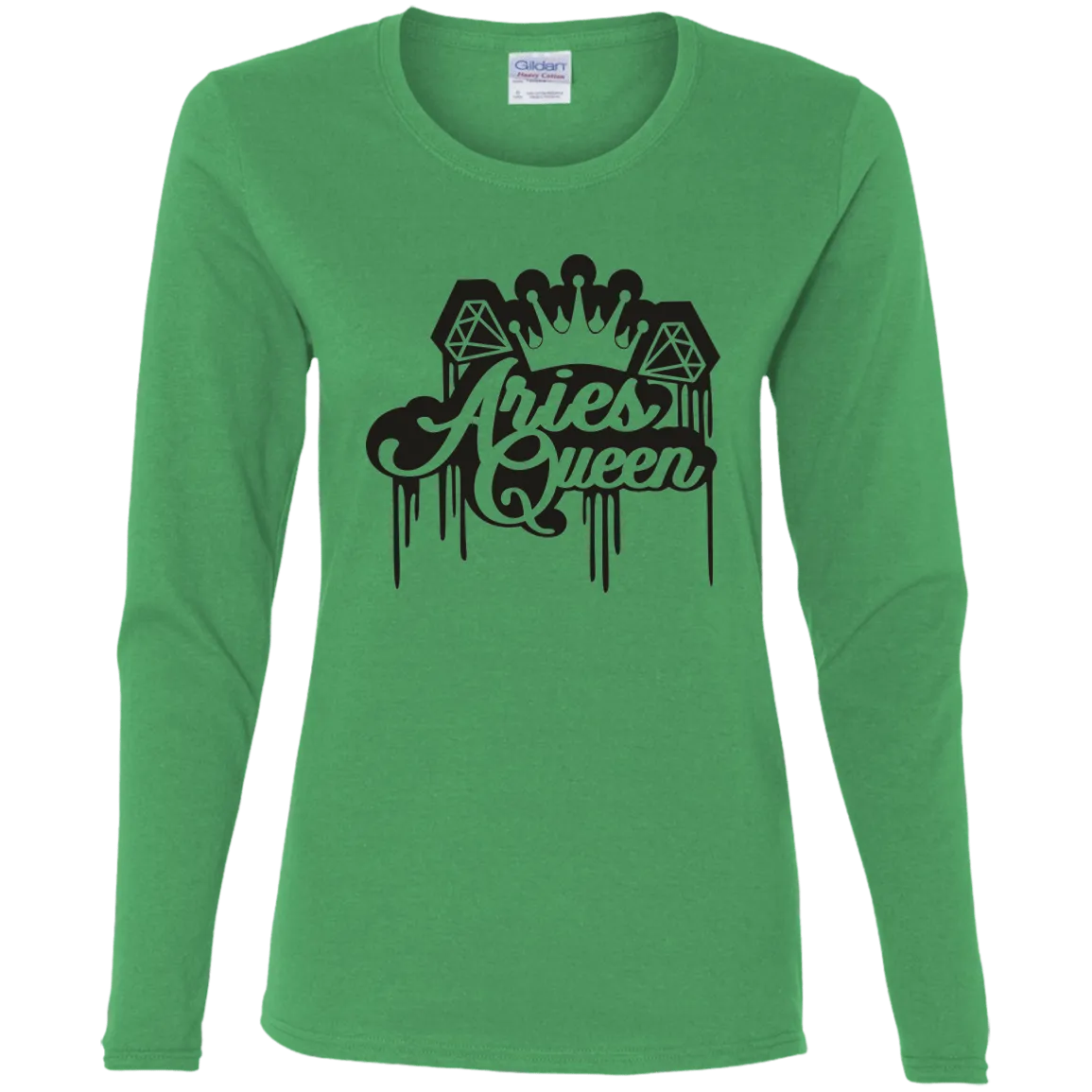 Aries Queen Ladies' Cotton LS T-Shirt