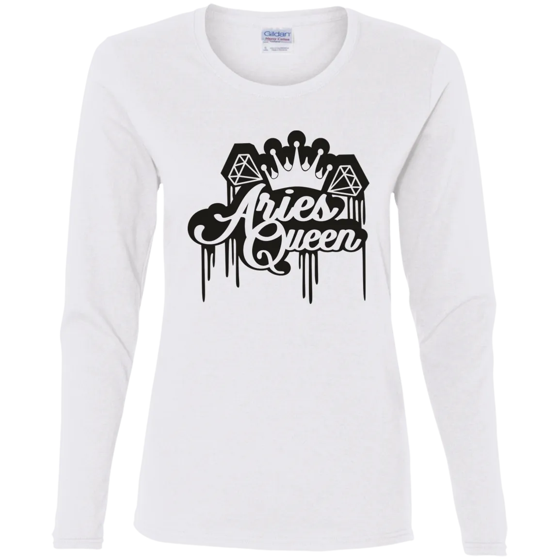 Aries Queen Ladies' Cotton LS T-Shirt