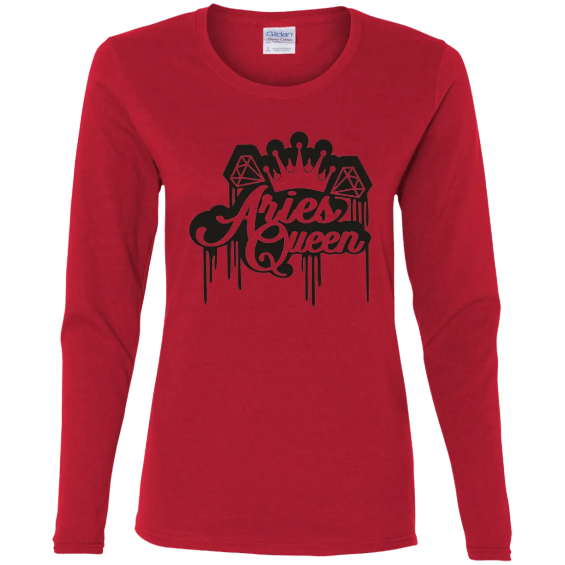 Aries Queen Ladies' Cotton LS T-Shirt