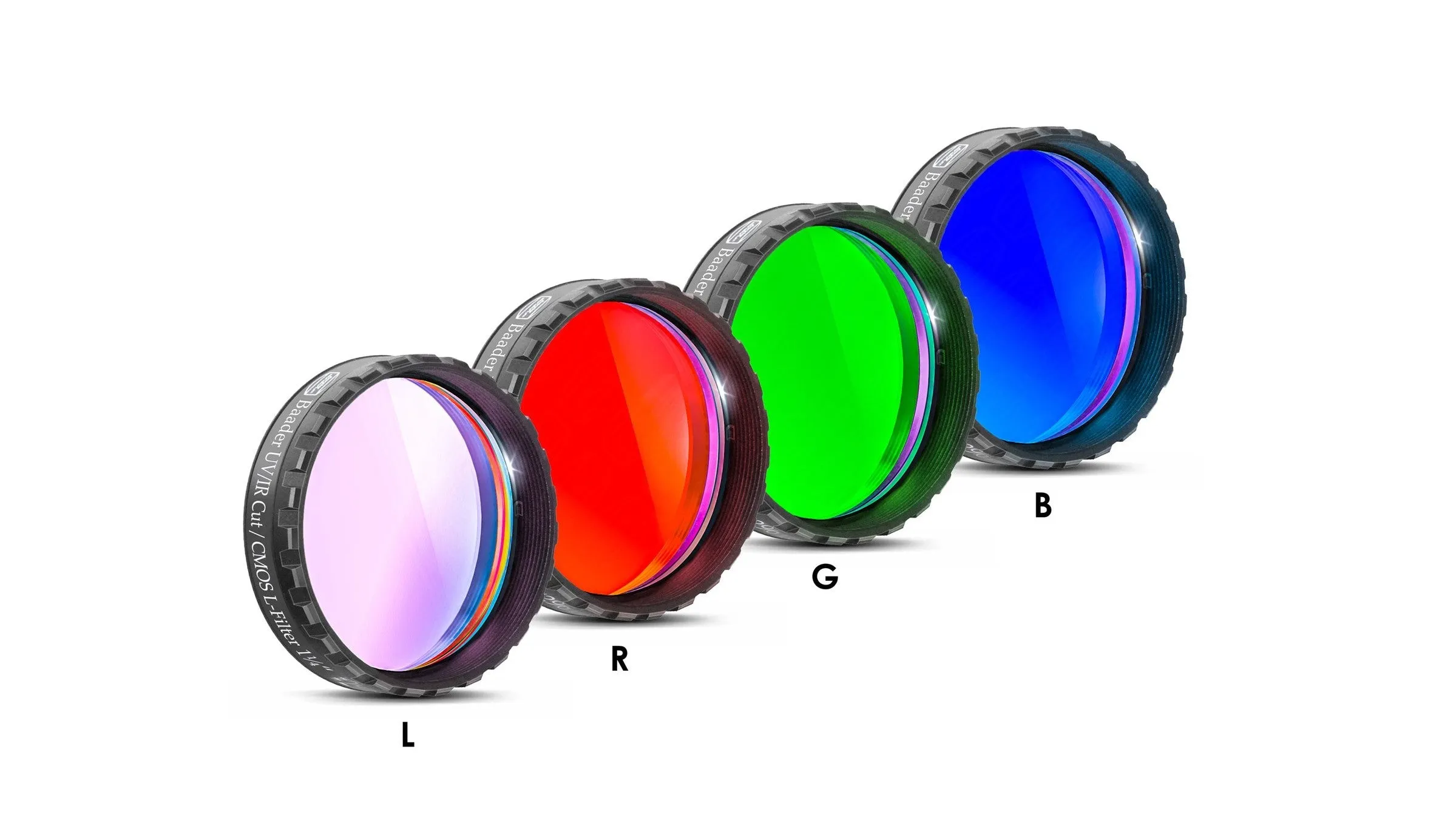 Baader CMOS-optimized LRGB Mounted Filter Set - 1.25"