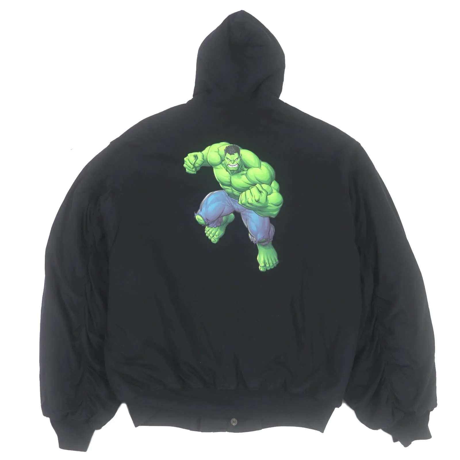 Balenciaga Marvel Hulk Bomber Jacket Black XXS