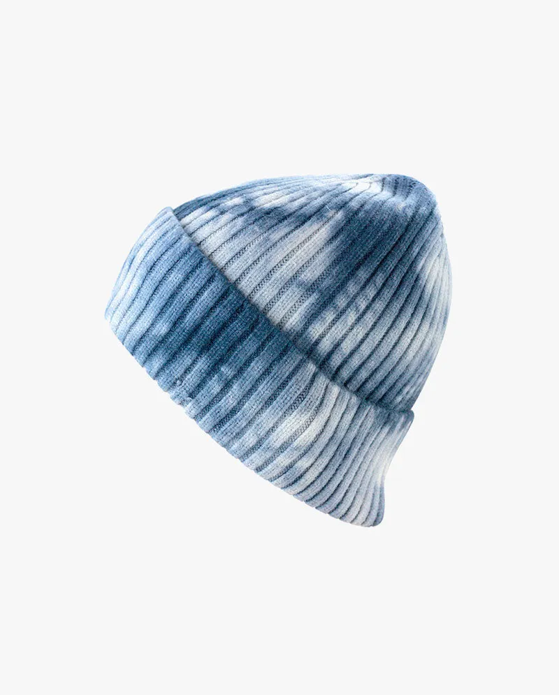 Black Horn - Tie Dye Knit Beanie Style 2