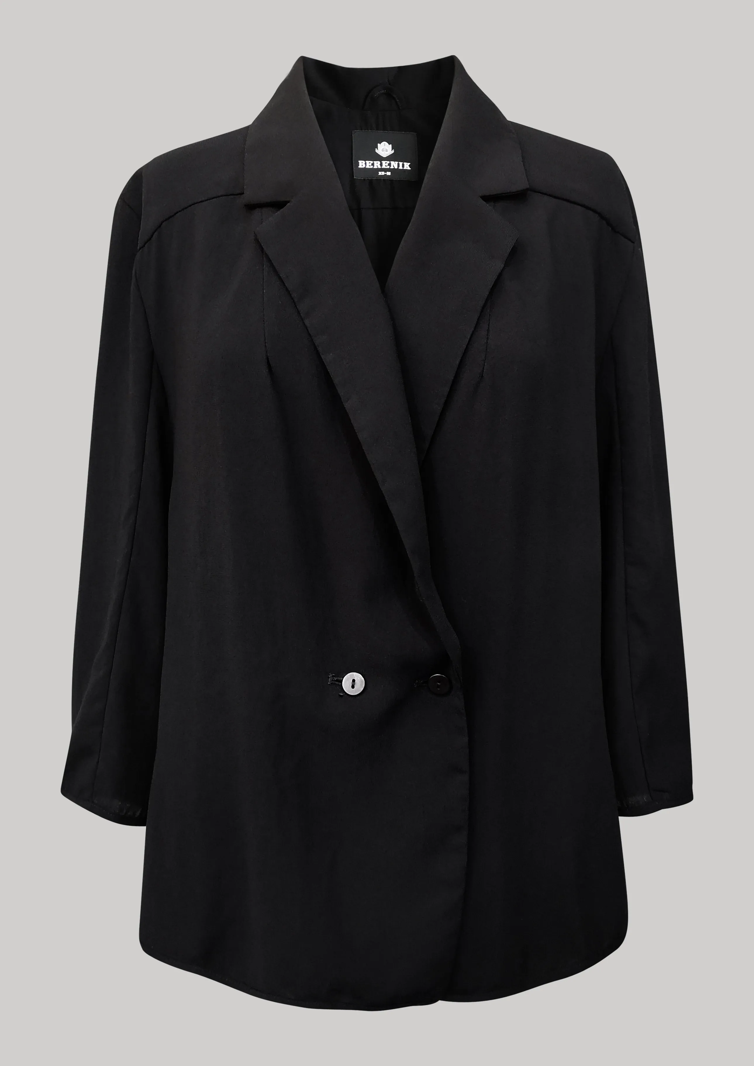 BLAZER/BLOUSE - black plain