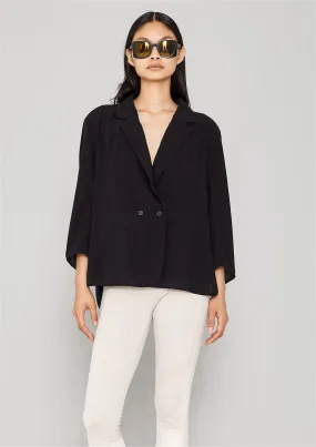 BLAZER/BLOUSE - black plain