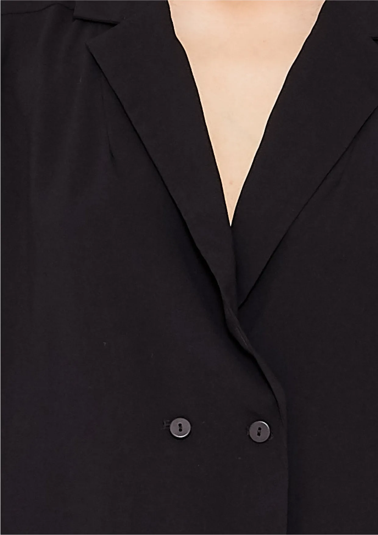 BLAZER/BLOUSE - black plain