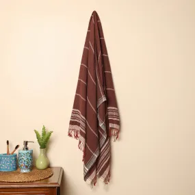 Brown - Organic Kala Cotton Pure Handloom Towel 72