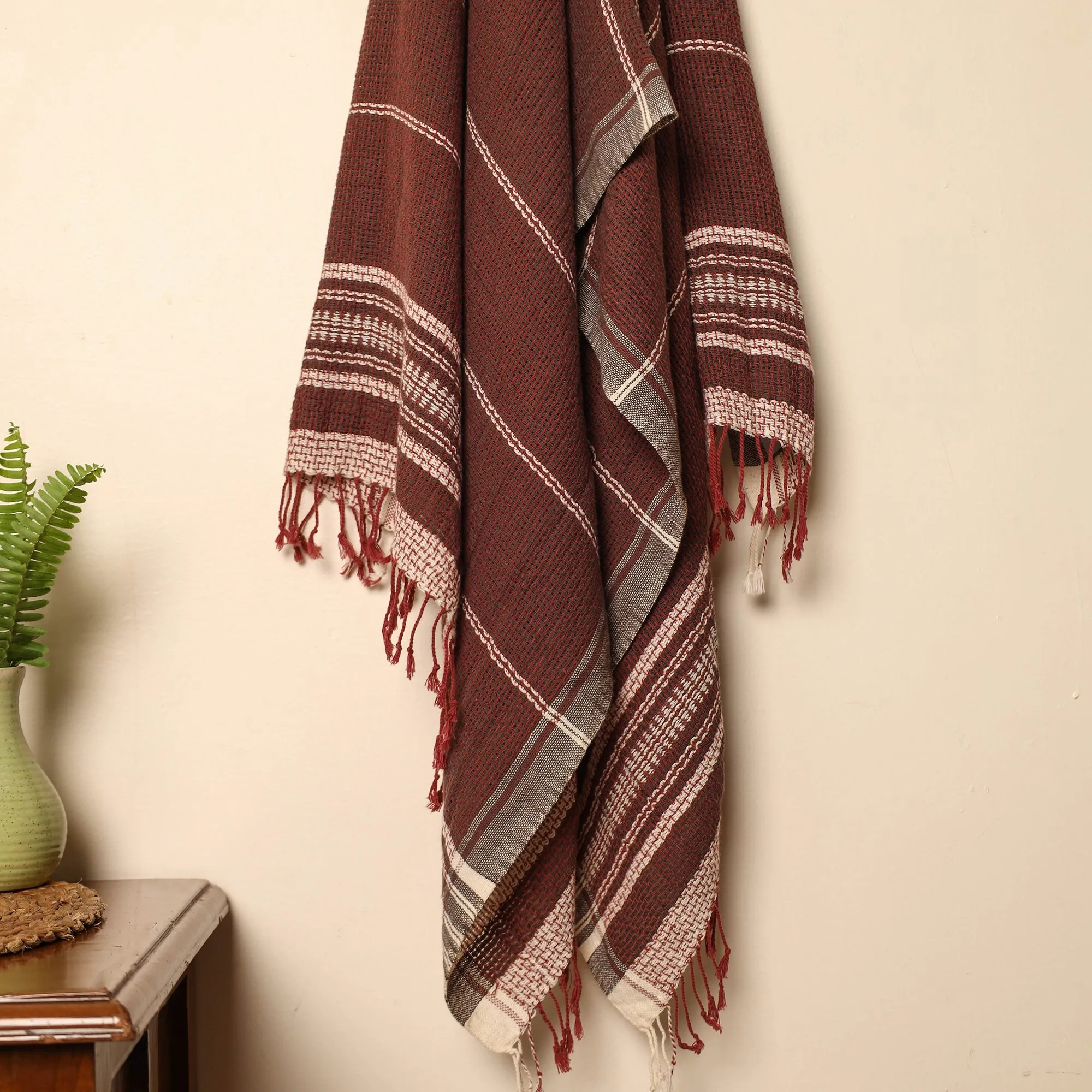 Brown - Organic Kala Cotton Pure Handloom Towel 72