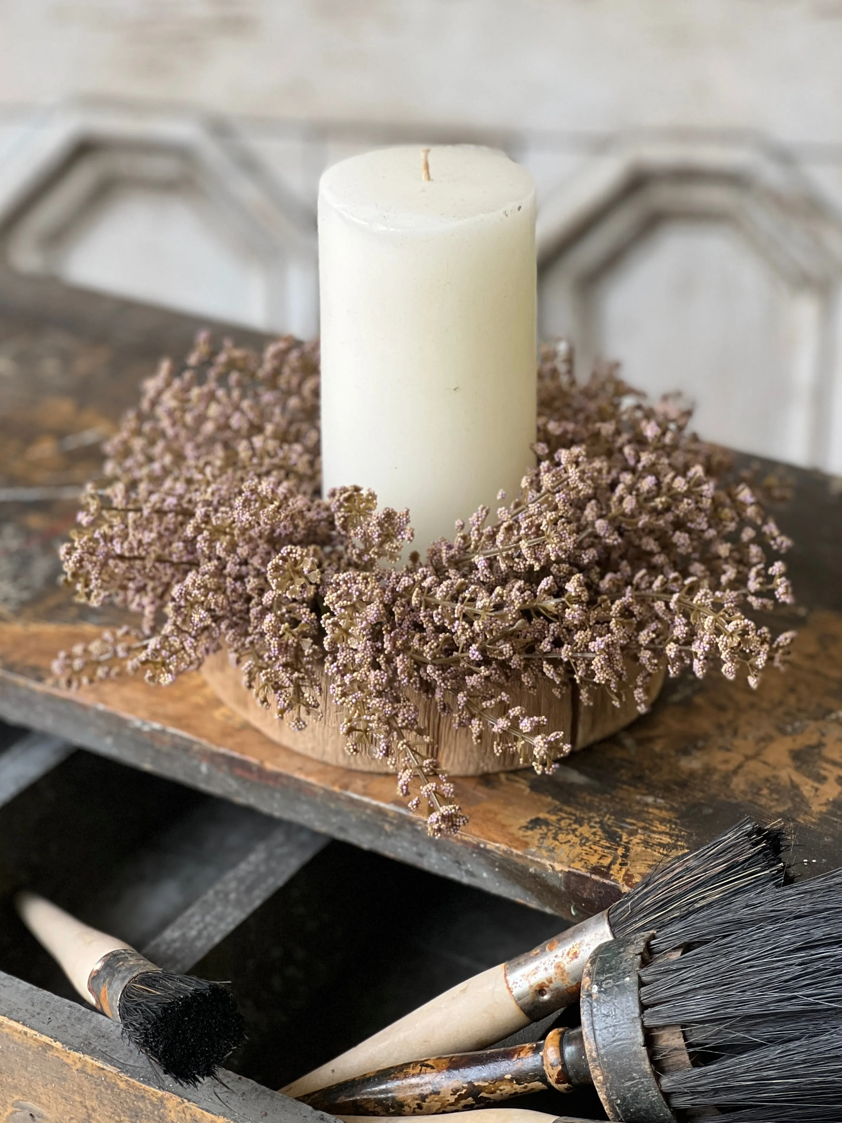 Bursting Astilbe Candle Ring | Lush | 10" | CLOSEOUT!  From $1.90 *