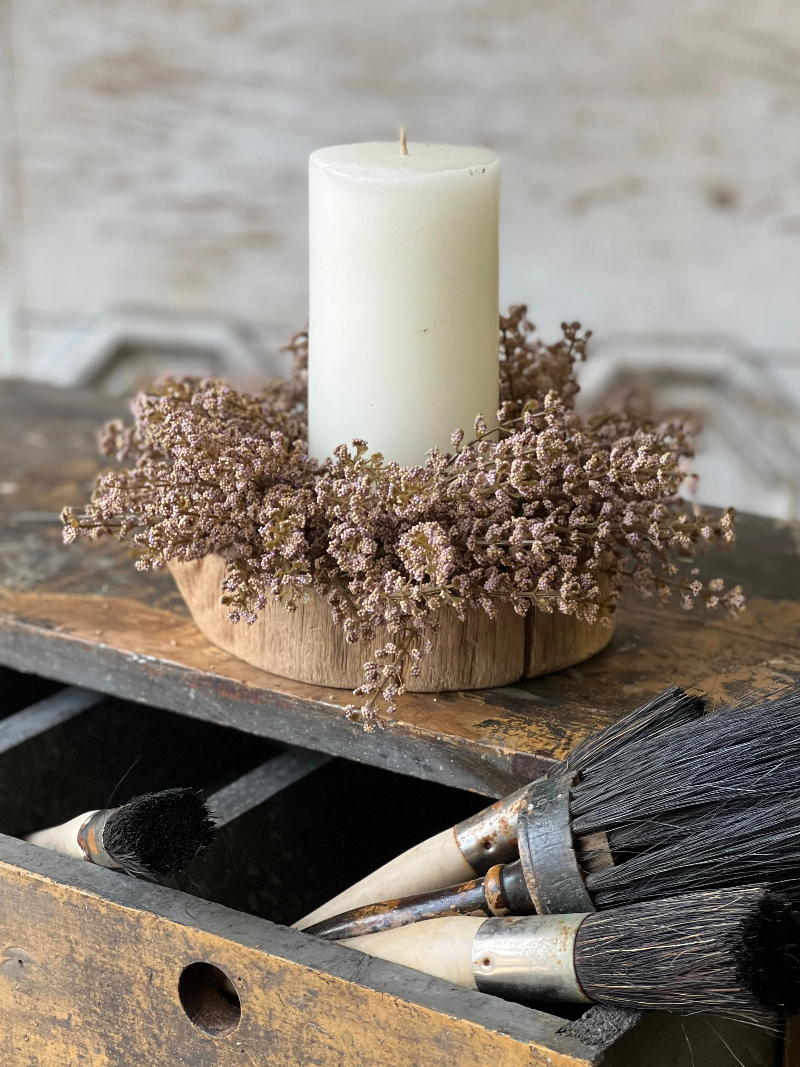 Bursting Astilbe Candle Ring | Lush | 10" | CLOSEOUT!  From $1.90 *