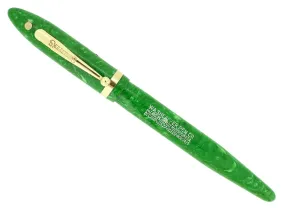 C1929 SHEAFFER EXTRA LONG BALANCE JADE CELLULOID FOUNTAIN PEN RESTORED NR MINT