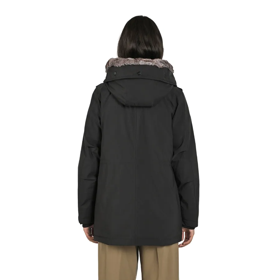 Canadian parka da donna con ecopelliccia Lanigan Tech CN.G224064W/BLA nero