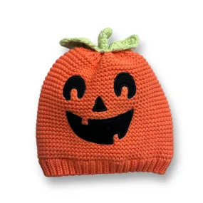 Carter's Size 12-24 Months Orange Knit Pumpkin Hat