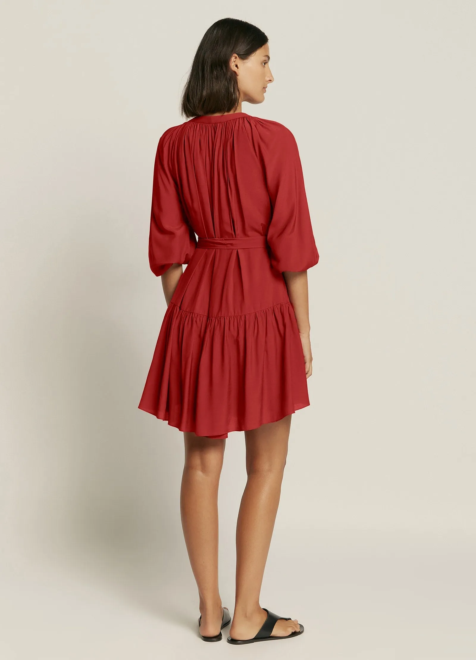 Casa Lucia Bell Sleeve Kaftan - Desert Red