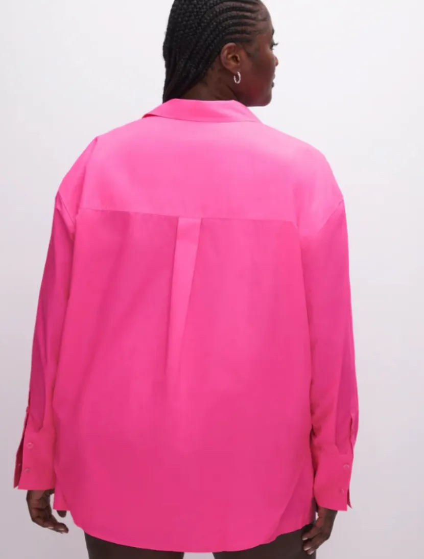 Coated Poplin Weekend Shirt Pink