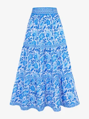 Cornflower rose lucia skirt