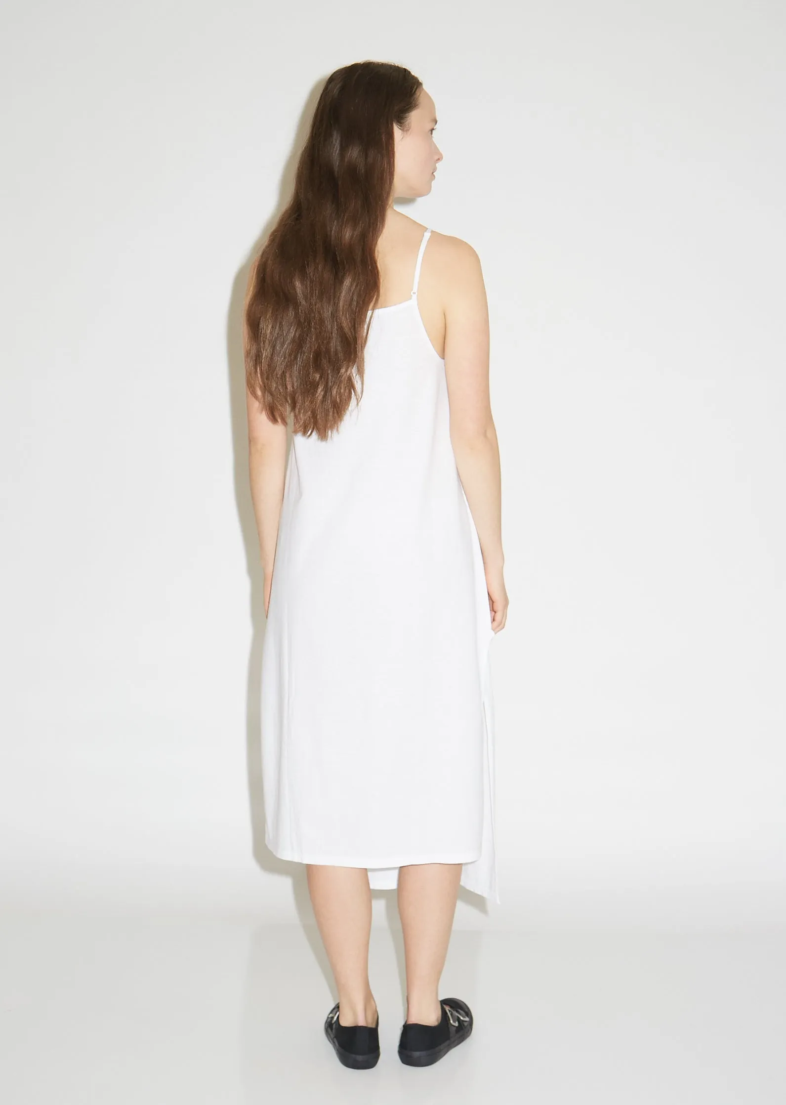 Cotton M-Slit Slip Dress