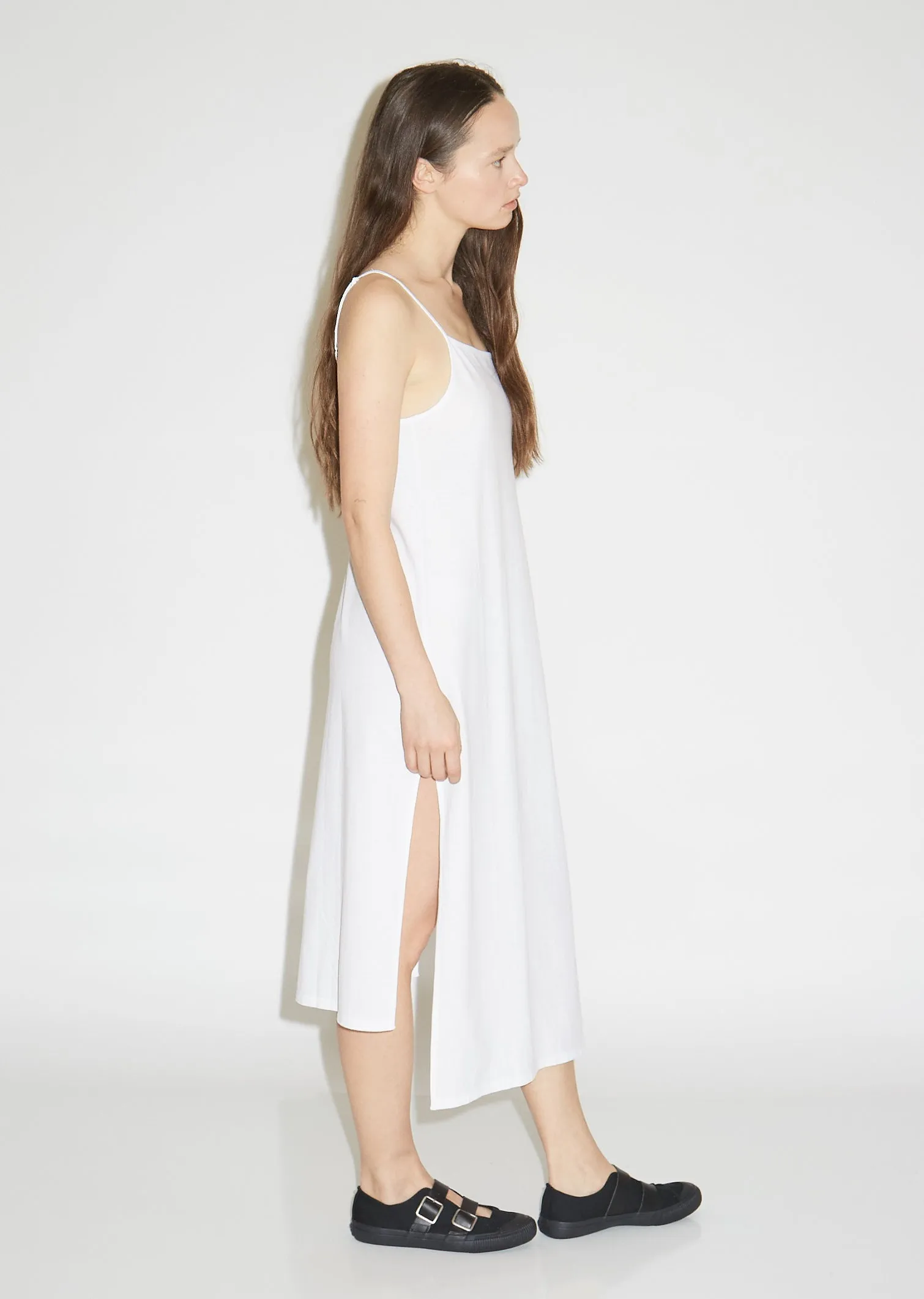 Cotton M-Slit Slip Dress