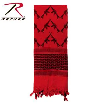 Crossed Rifles Shemagh Tactical Desert Keffiyeh Scarf