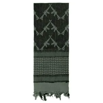 Crossed Rifles Shemagh Tactical Desert Keffiyeh Scarf