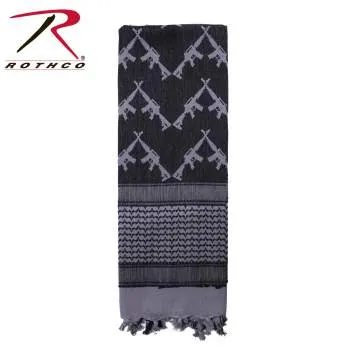 Crossed Rifles Shemagh Tactical Desert Keffiyeh Scarf