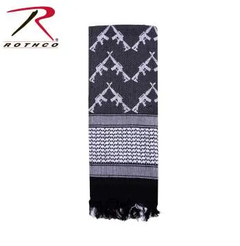 Crossed Rifles Shemagh Tactical Desert Keffiyeh Scarf