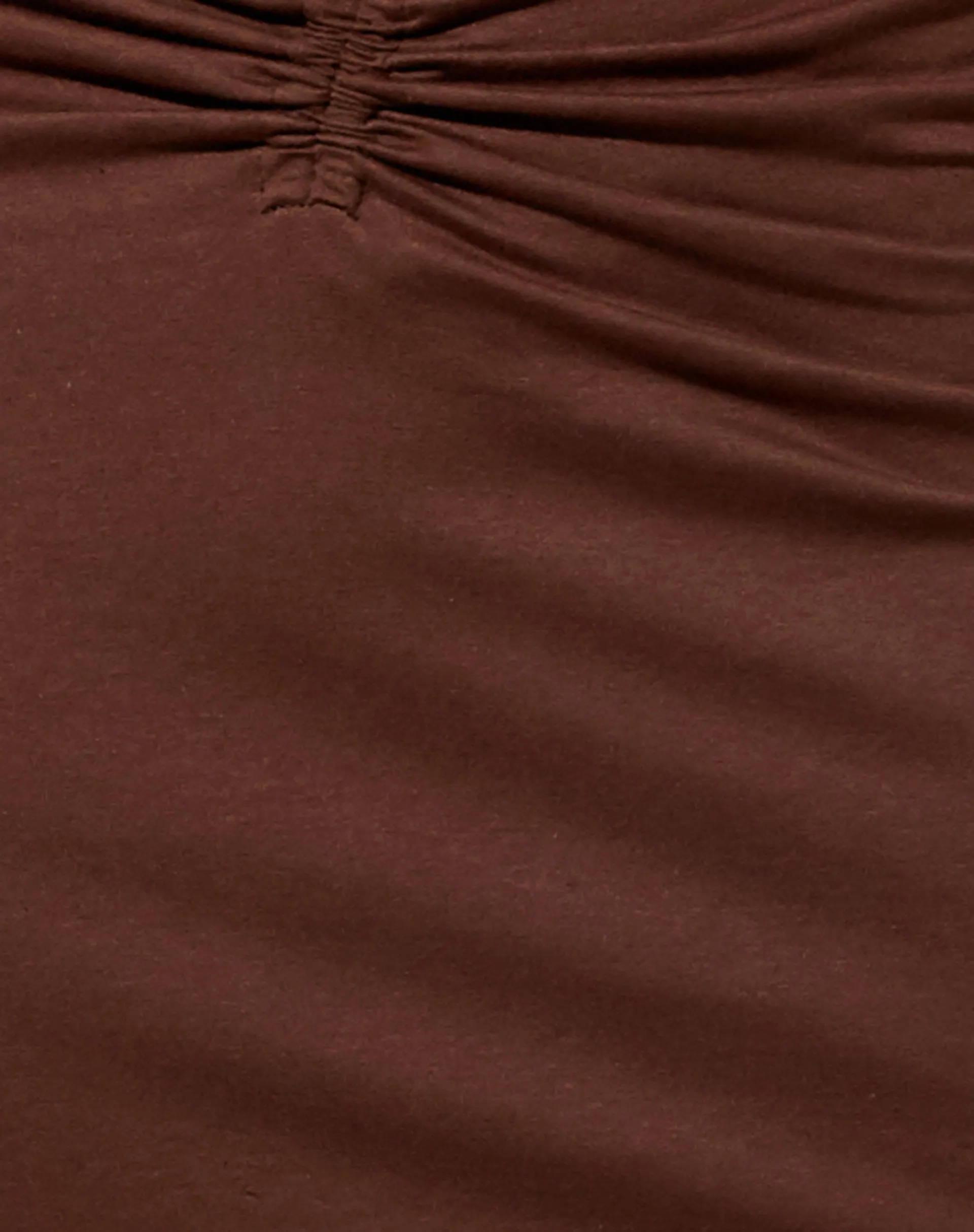 Dajon Midi Skirt in Lycra Deep Mahogany