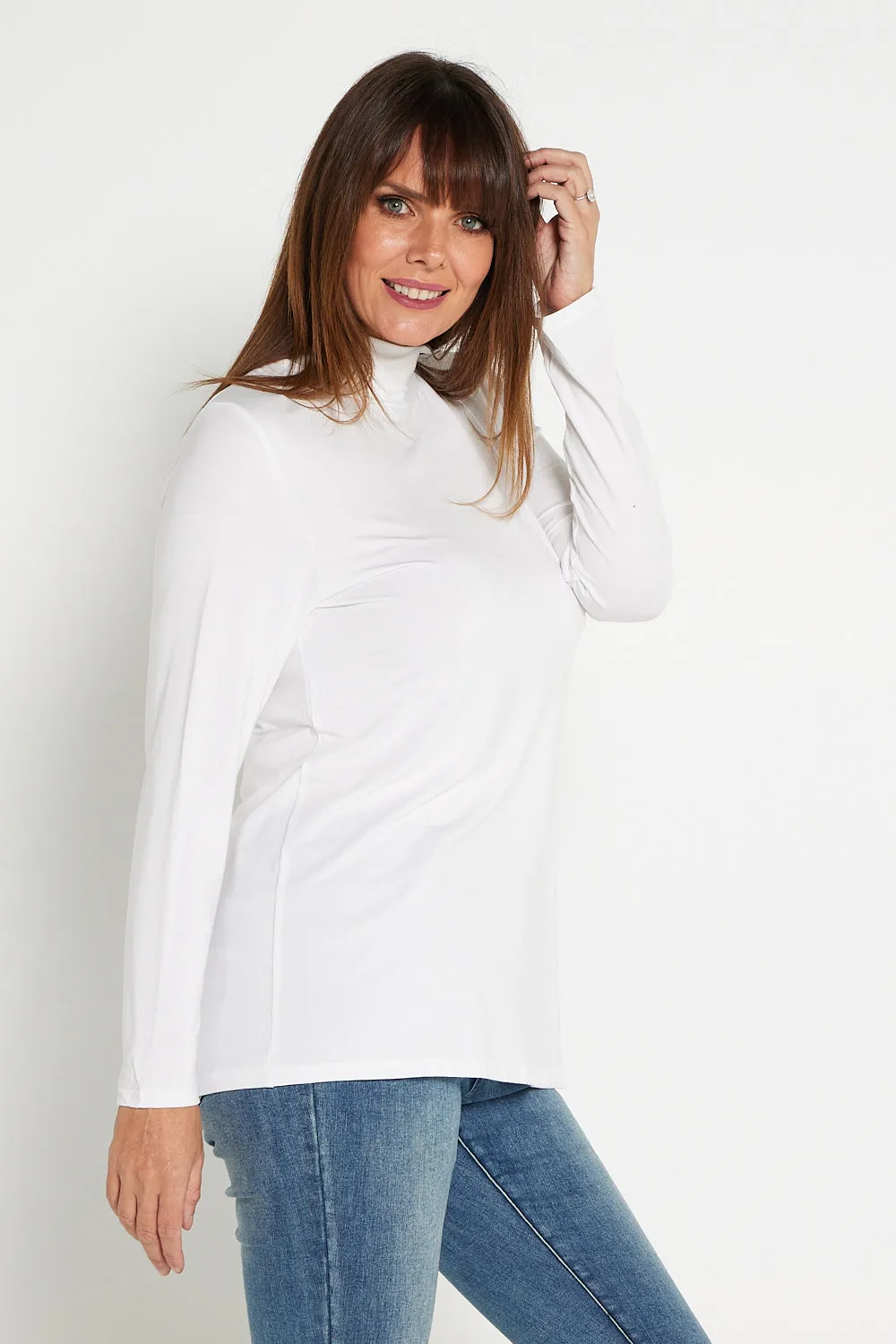 Deb Bamboo Skivvy - White