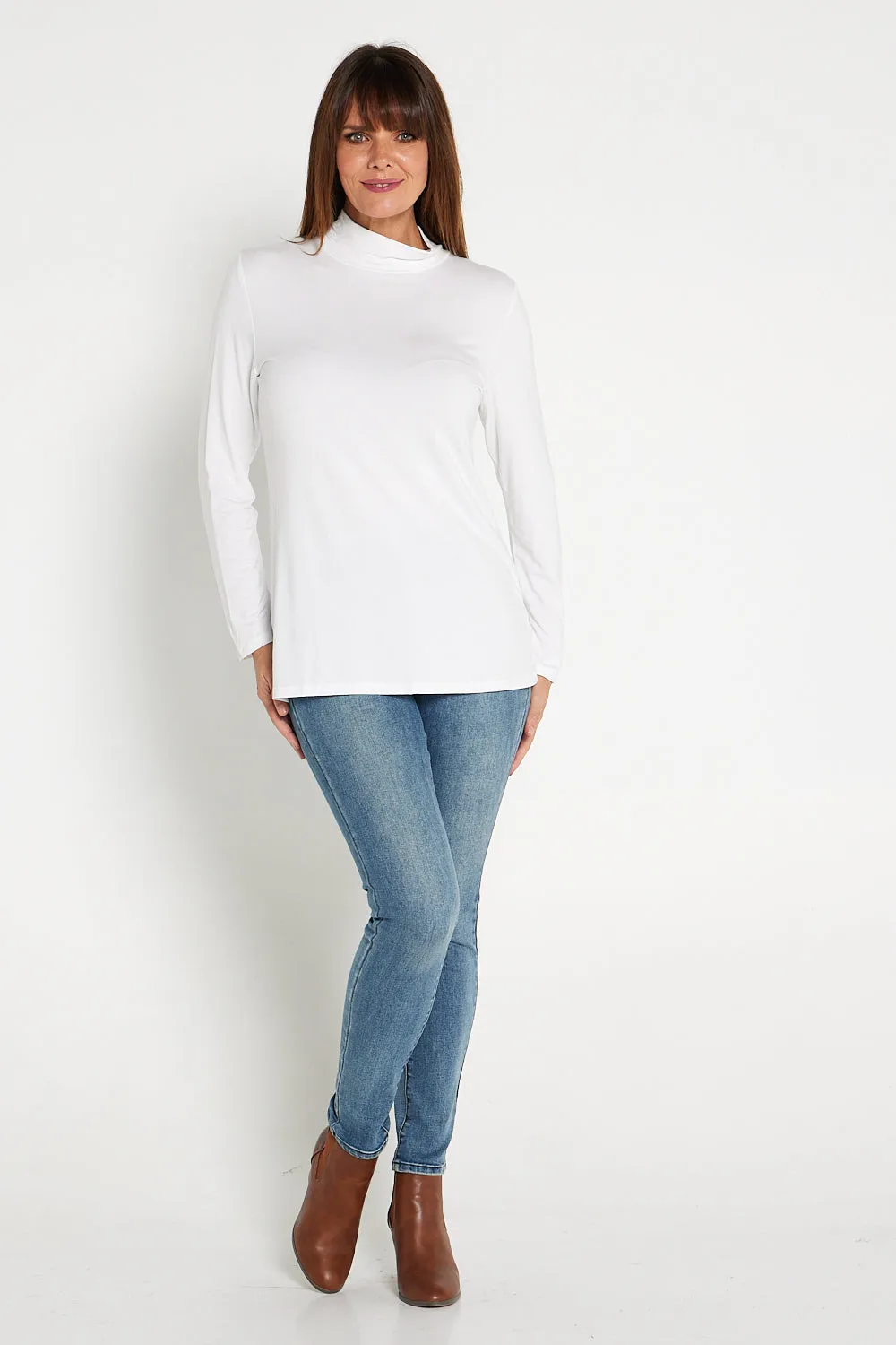 Deb Bamboo Skivvy - White