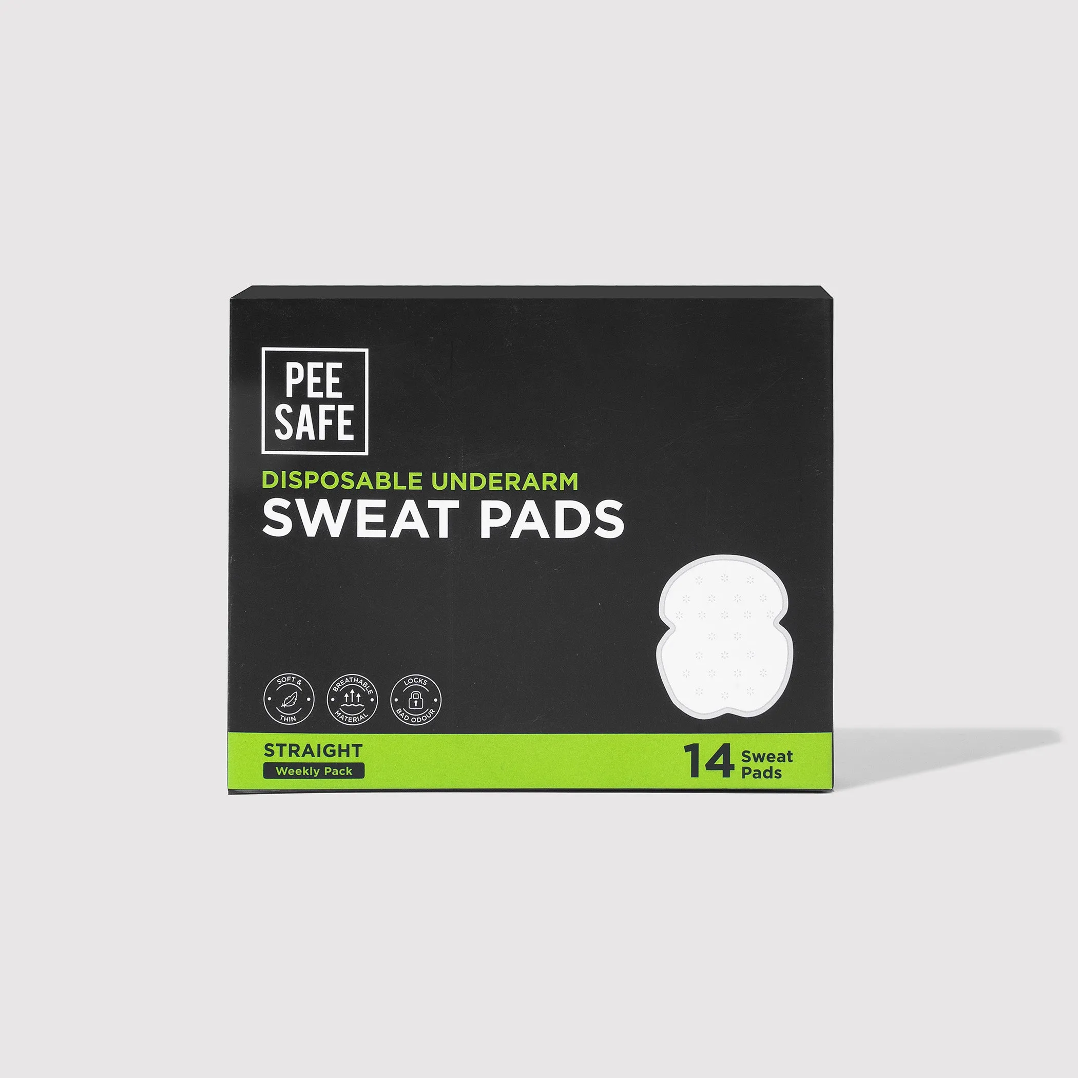 Disposable Underarm Sweat Pads (Straight) - 14 Pads