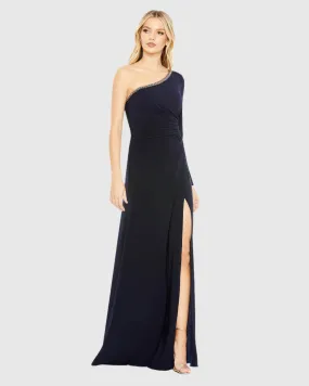 Draped One Sleeve Jersey Gown - FINAL SALE