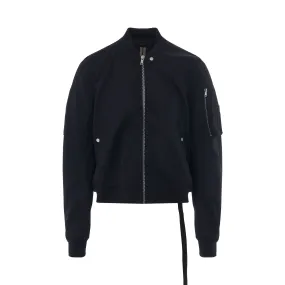 DRKSHDW Cotton Twill Flight Bomber Jacket in Black