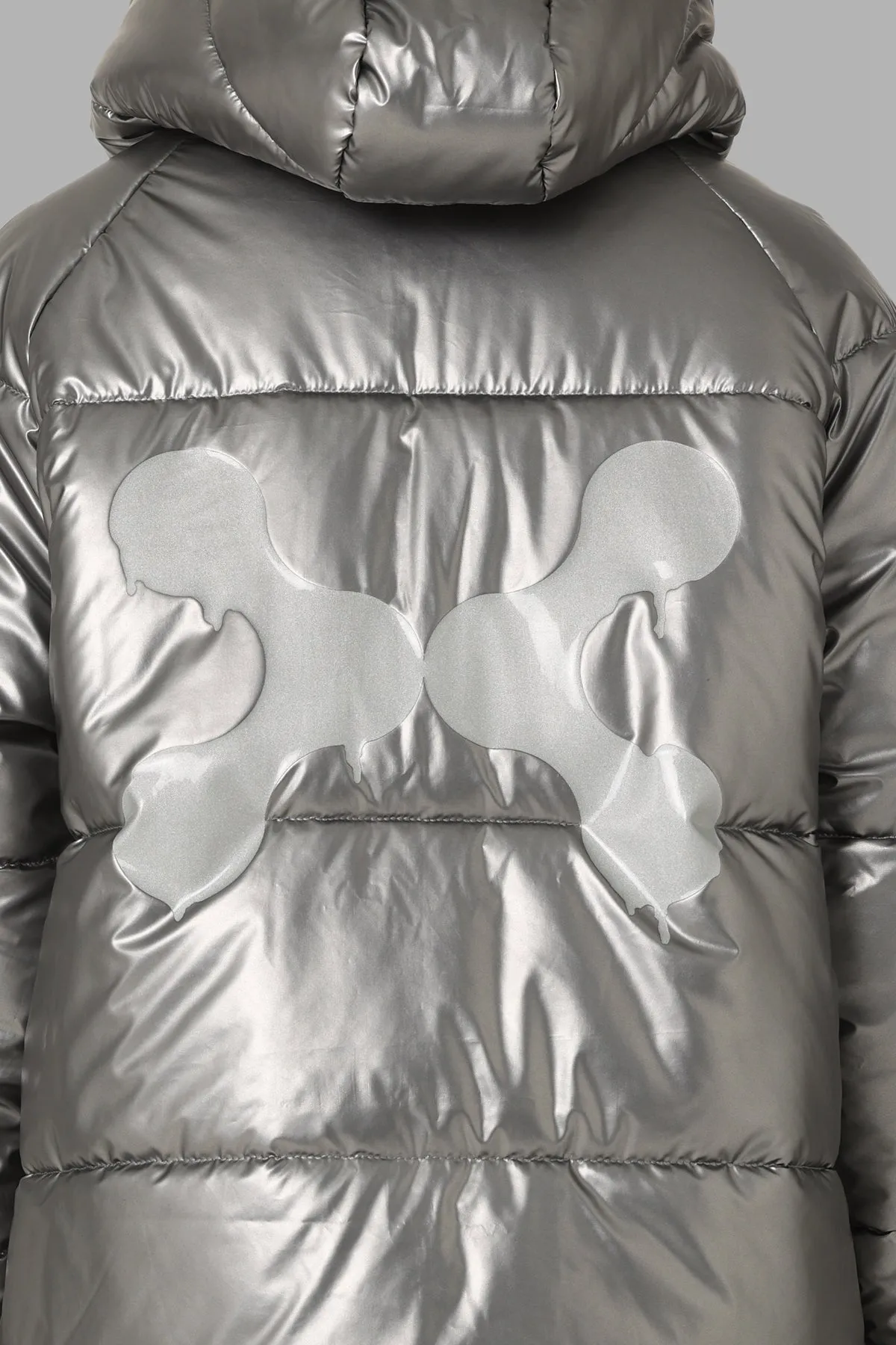 DXXMLife L-6 A Chrxme Puffer Jacket Silver