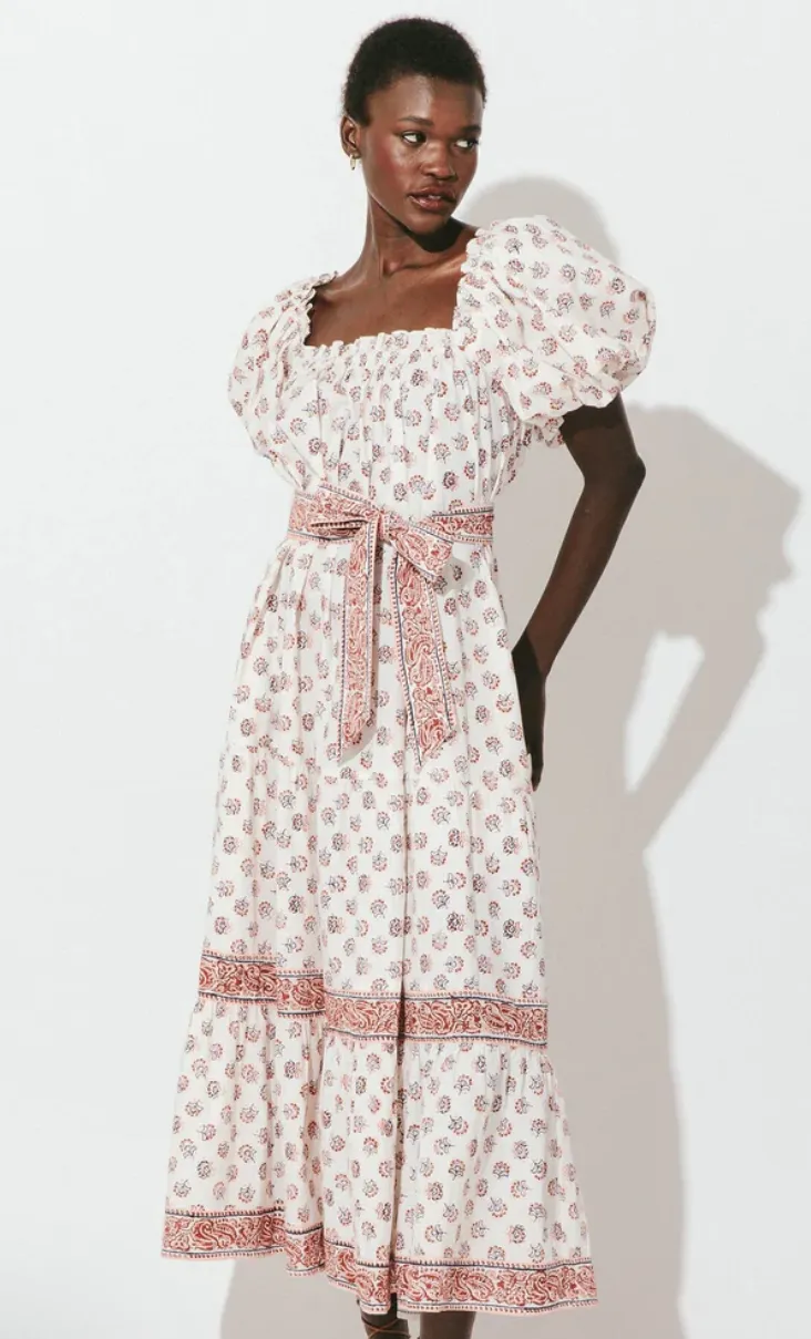 Elisa Midi Dress - Belize Blossom