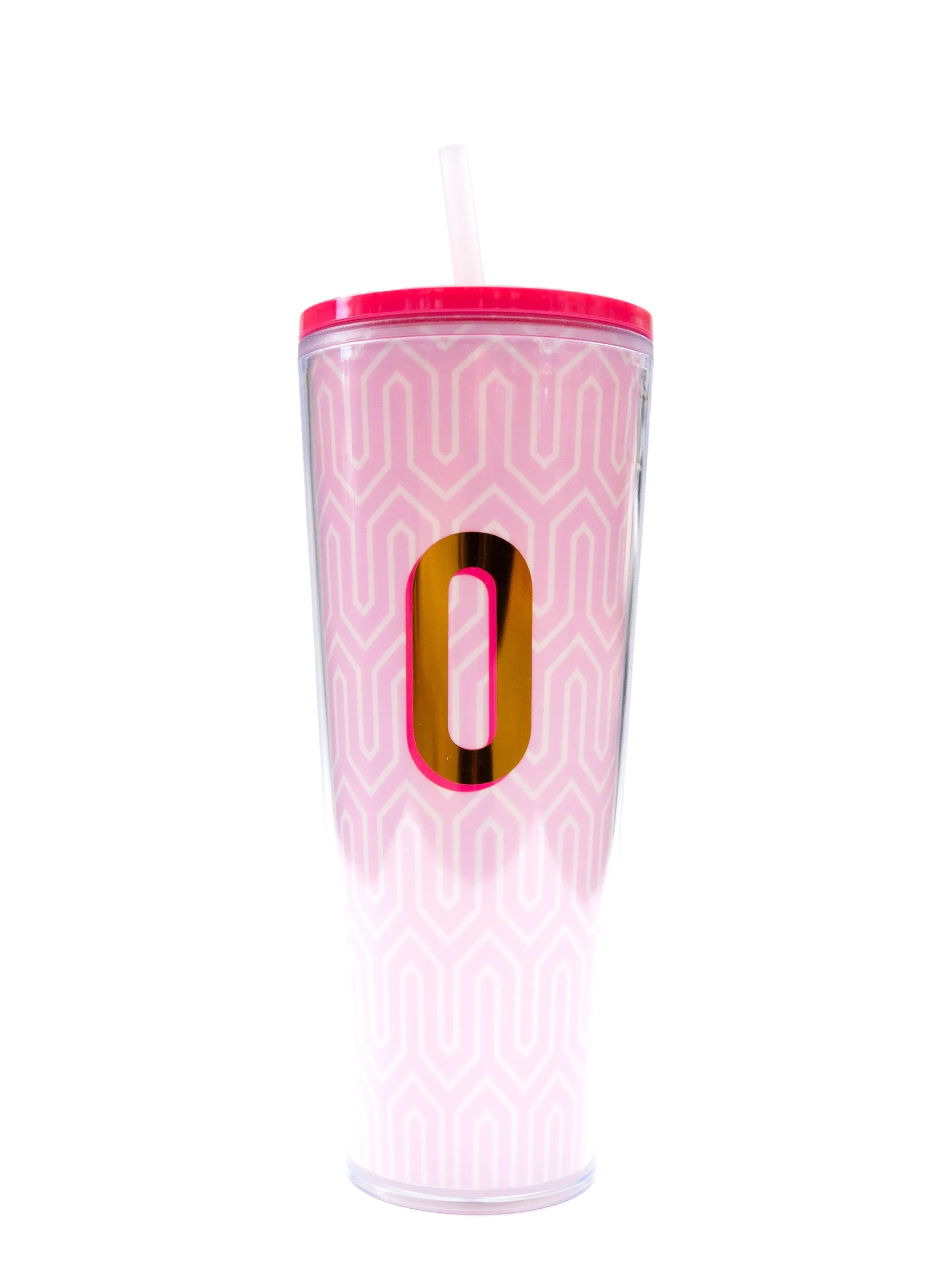 FINAL SALE - Initial 24oz Straw Tumbler