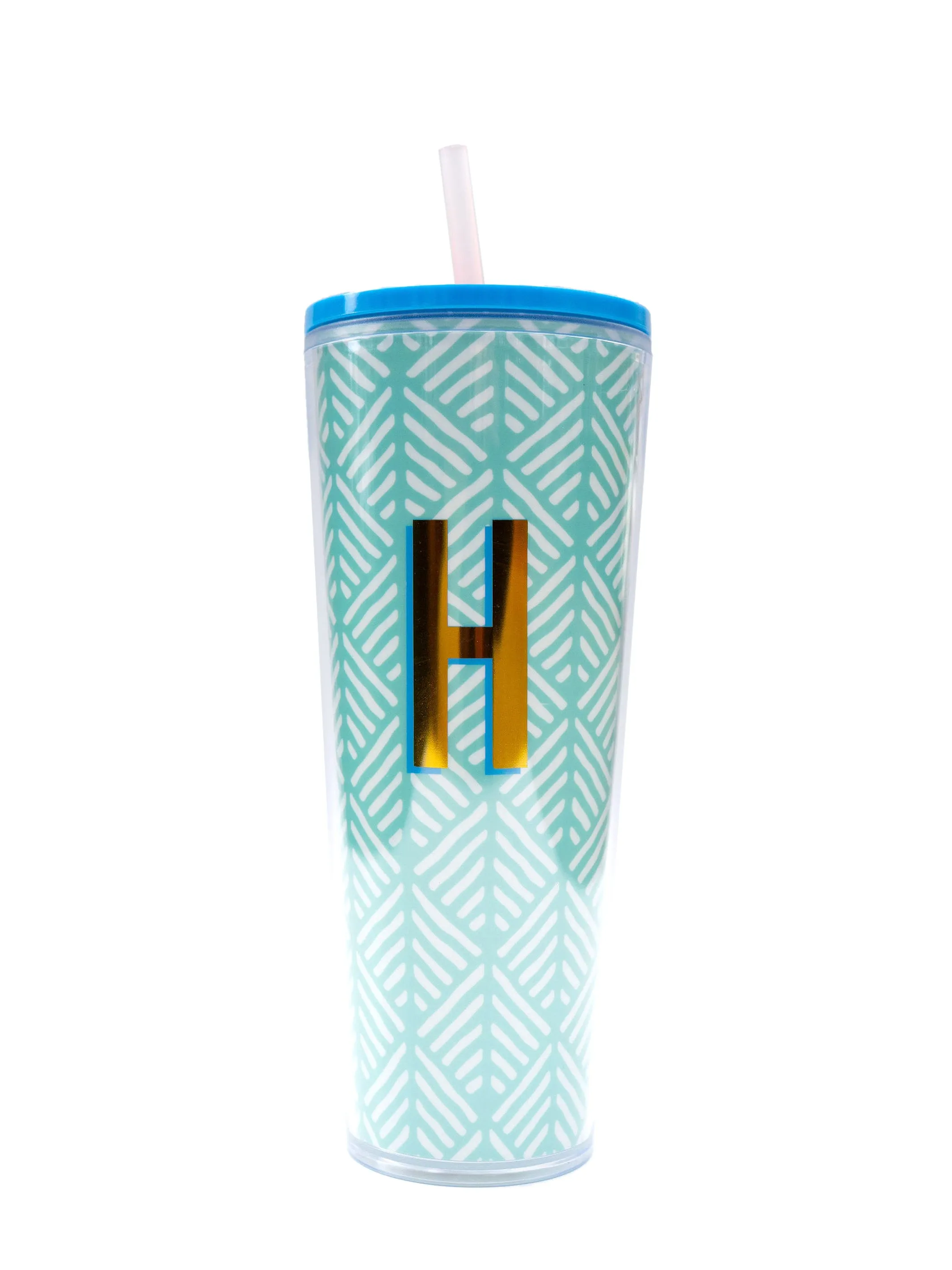 FINAL SALE - Initial 24oz Straw Tumbler