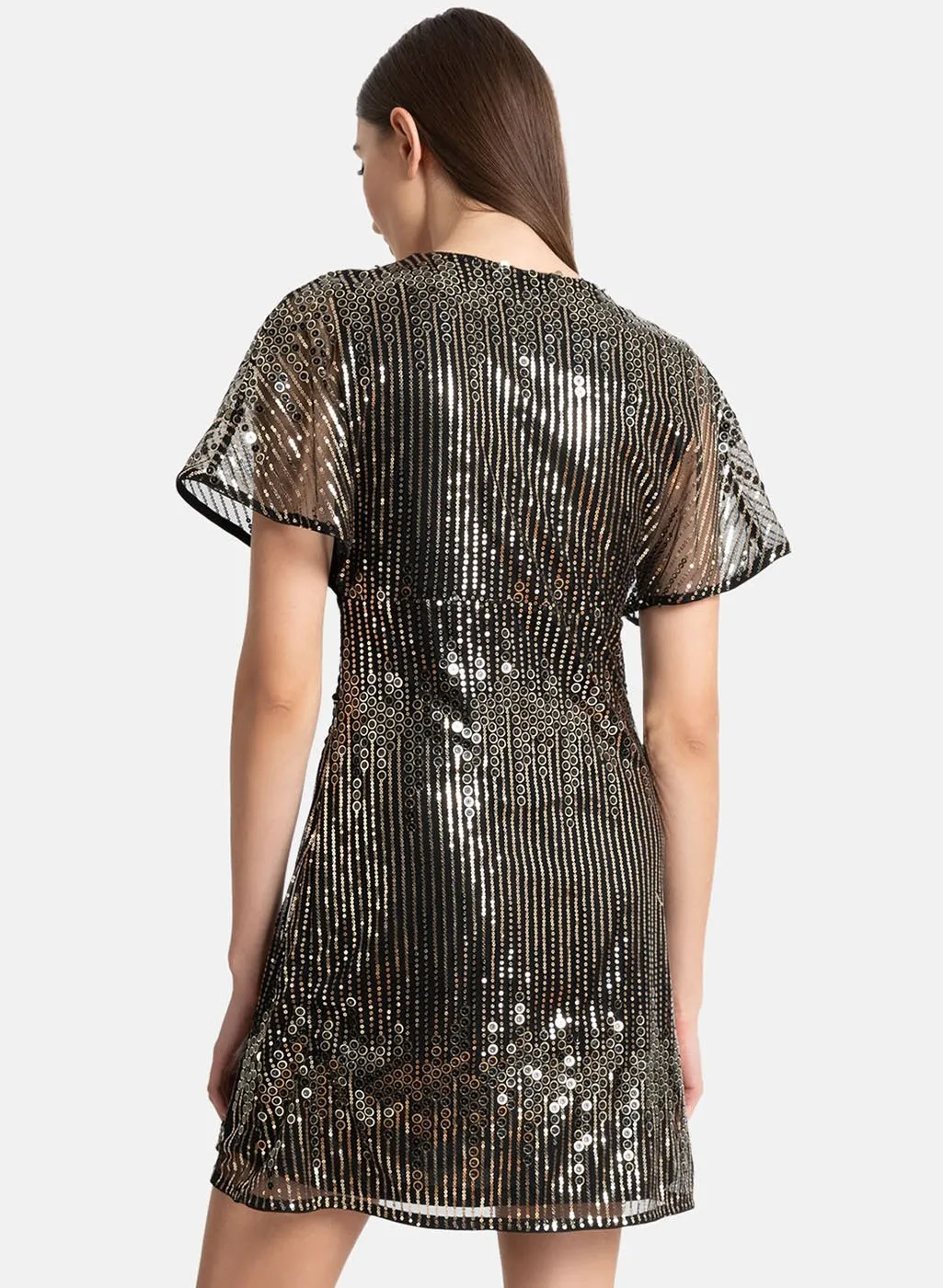 Fit & Flare Sequin Dress