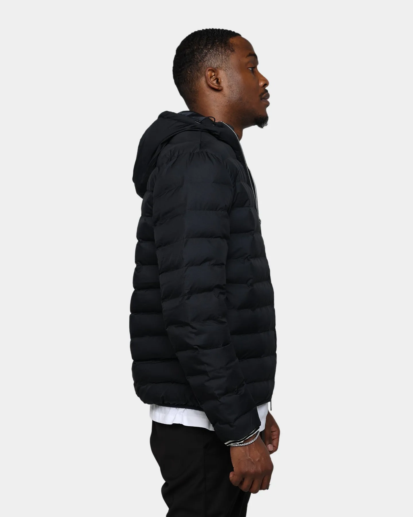 Fred Perry Hooded Insulated Jacket Black