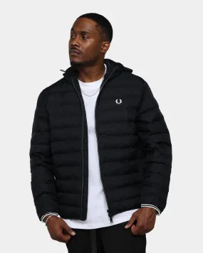 Fred Perry Hooded Insulated Jacket Black