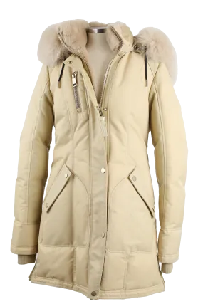 Fur & Down Lined Parka W/ Removable Fur Hood