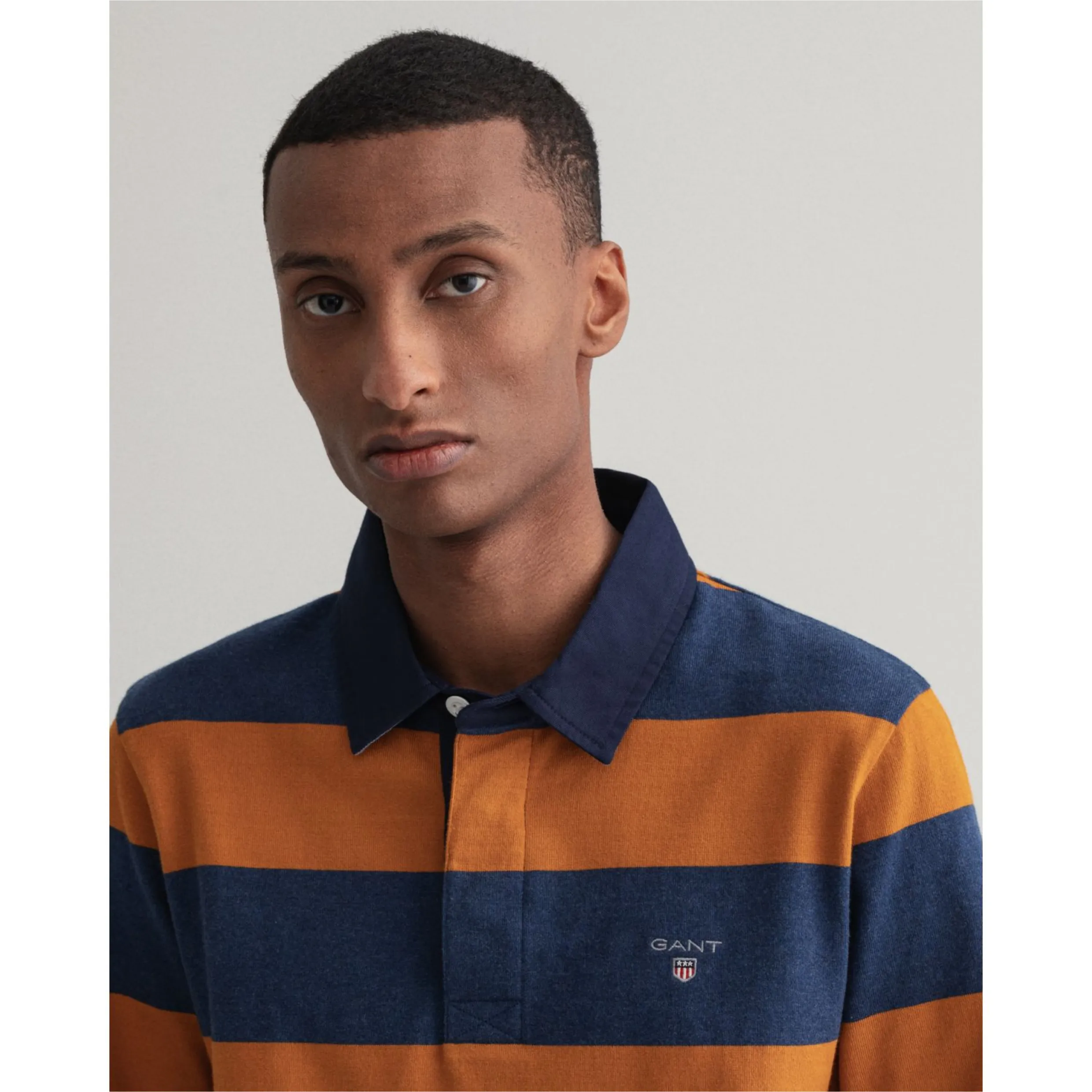 GANT Original Barstripe Heavy Rugger - Dark Mustard Orange