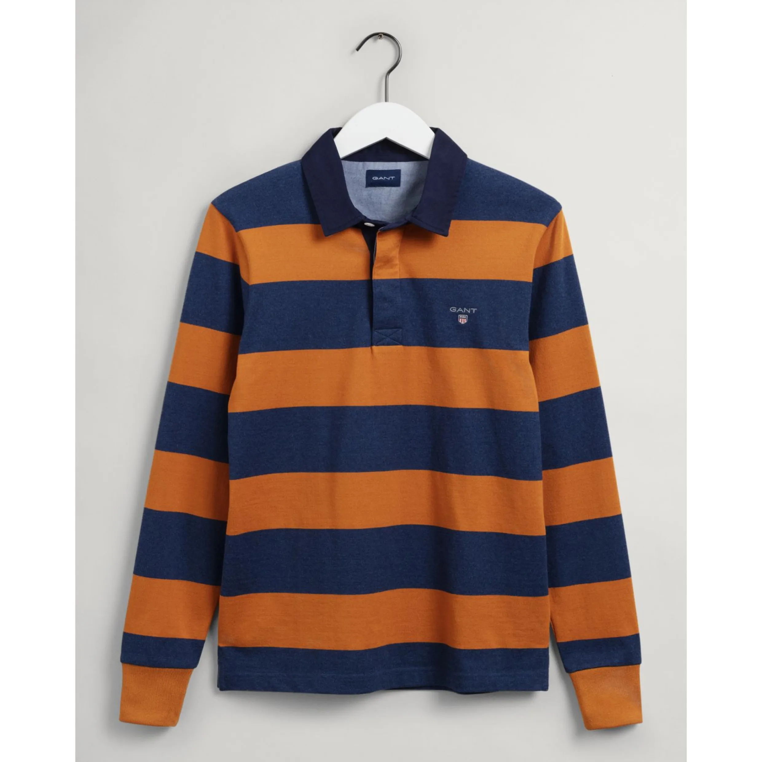 GANT Original Barstripe Heavy Rugger - Dark Mustard Orange